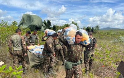 Exército conduz logística de lançamentos na Amazônia