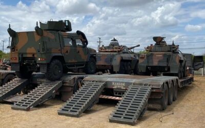 Exército conclui transporte de viaturas e armamentos para a fronteira norte