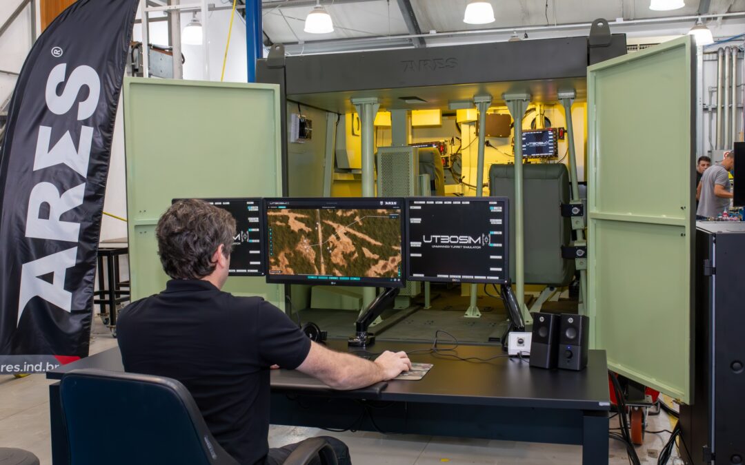 Ssimulador da UT30BR, da Ares, será instalado no Centro de Instrução de Blindados em Santa Maria (RS)